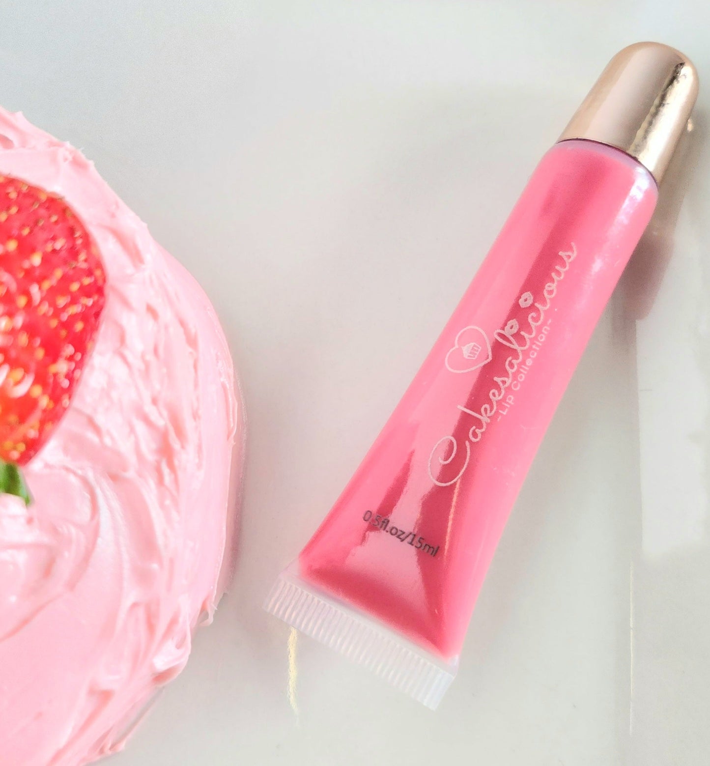 Strawberry cake squeeze tube