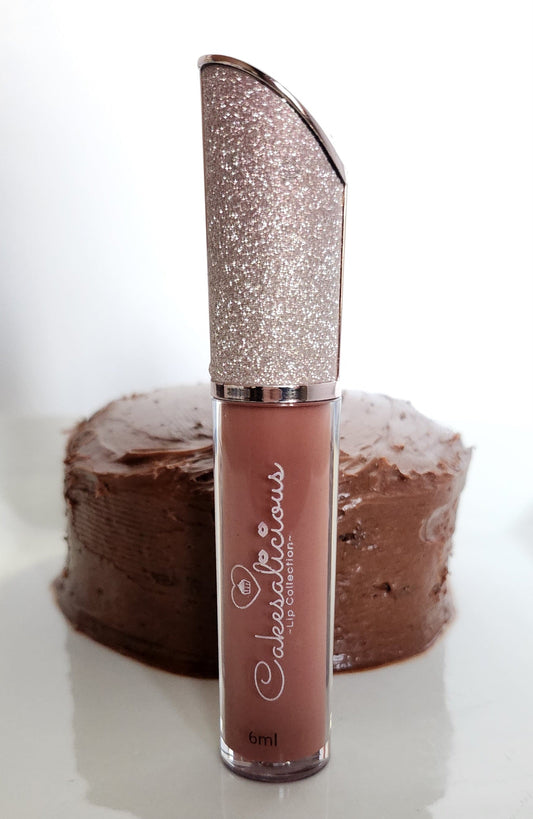 Glitter wand chocolate cake gloss